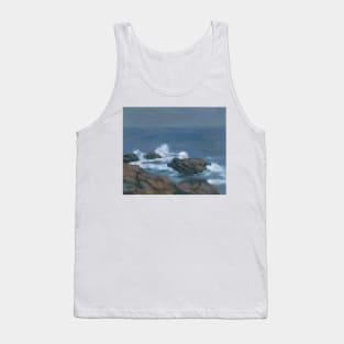 Atlantic Ocean Maine Coastal View on an overcast day Tank Top